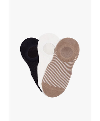 Cotton & Synthetic Blend No Show socks