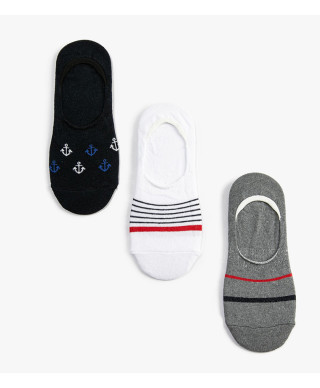 Cotton Linear Low-Cut Socks